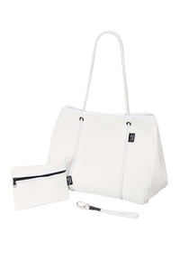 BOLSO BLANCO, BOLSO PERSONALIZADO, SANTORINI, VERANO, CALMBAGS, BOLSO PLAYA, BOLSO GRANDE