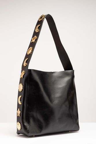 bolso piel estrellas sol luna calmbags madeinspain